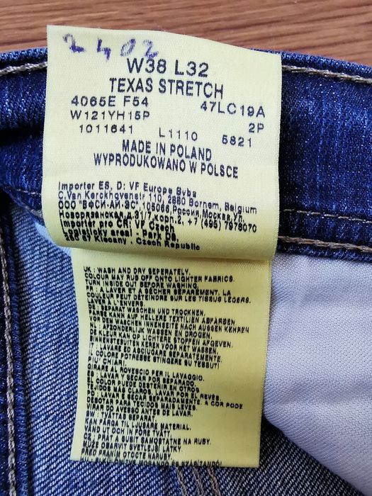 WRANGLER TEXAS STRETCH W38 L32 spodnie jeansowe jeansy