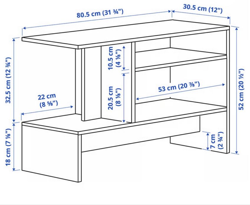 Dwie szafki półka ikea holmerud