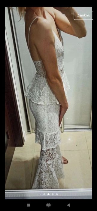 Sukienka Boho koronkowa 38 M