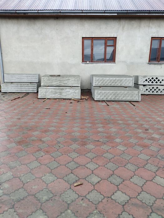 Бетонні кільця,кришки ; шлакоблоки; бетонні плоти;металопрофіль