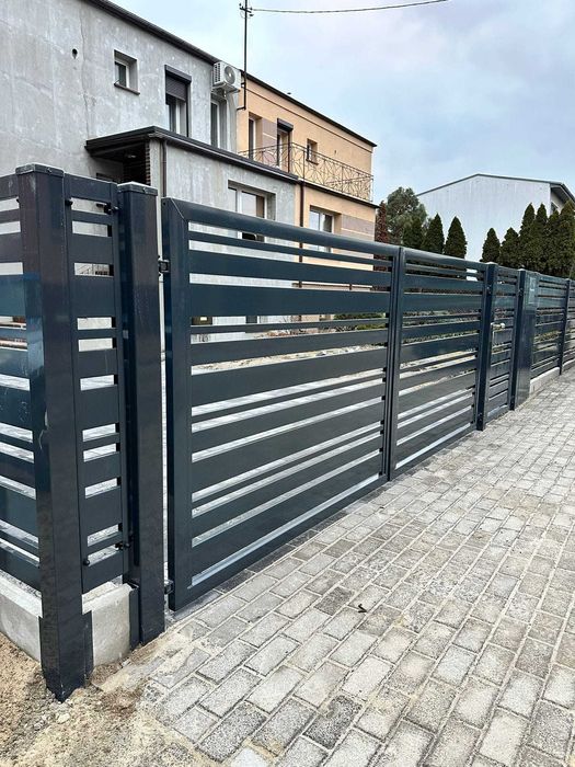 przęsła spawane, przęsła palisadowe, nowoczesne ogrodzenie