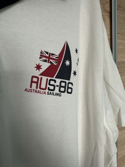 Koszulka biała  bawełna polówka duża rozmiar 3xl stan nowy