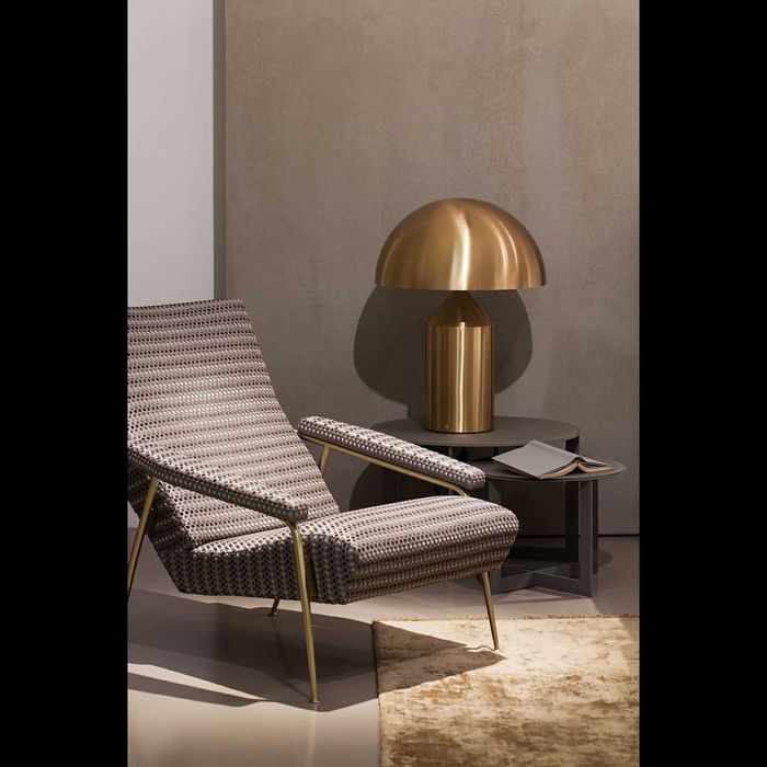 Candeeiro de mesa ATOLLO D.50CM Dourado da Oluce (Original e Novo)