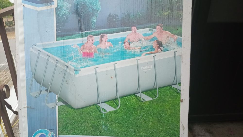 PISCINA Bestway Power Steel 4.04x2.01x1.00m - LONA NOVA 0KM + Escada