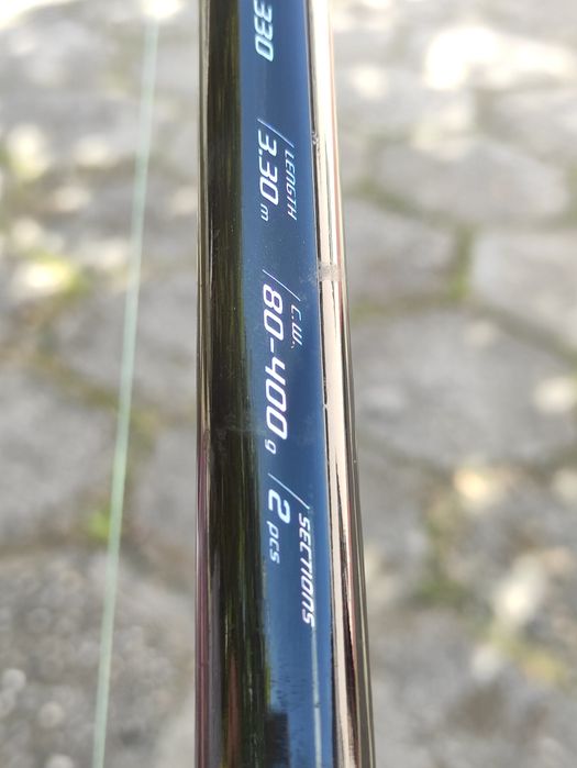 Wędzisko i kołowrotek Mocny zestaw 2 skład