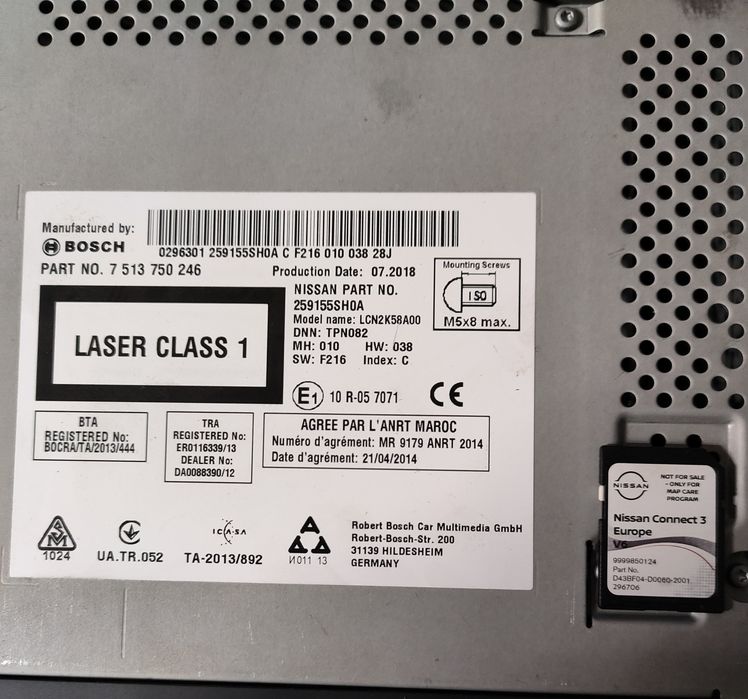 Автомагнітола Nissan leaf с gps