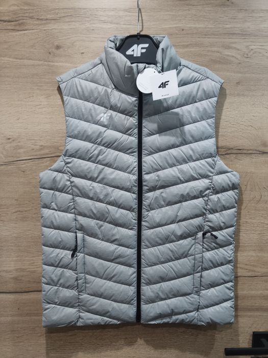 Kamizelka bezrękawnik puchowy męski 4F rozmiar M szary