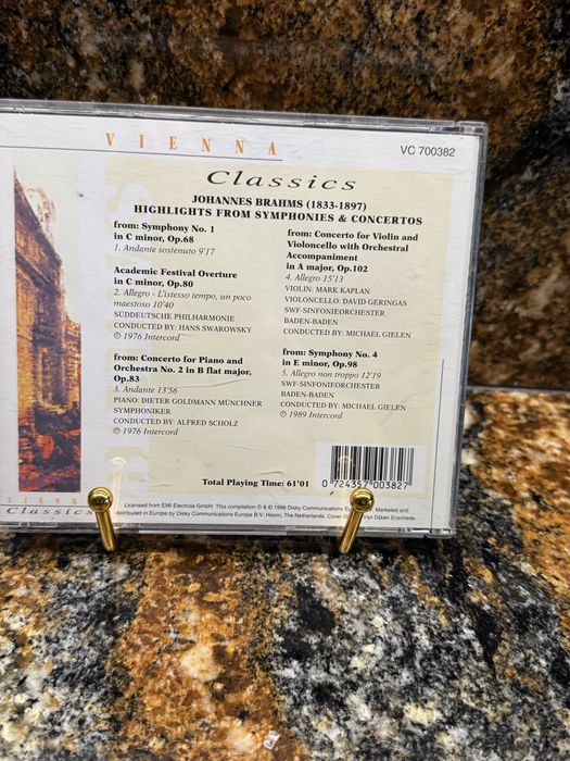 CD Johannes Brahms – Highlights from Symphonies & Concertos