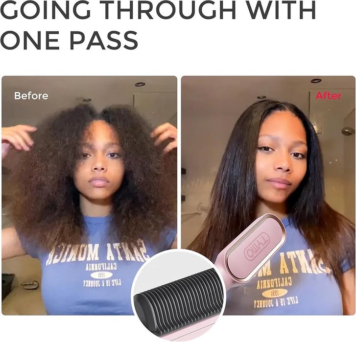 Вирівнювач волосся, щітка Tymo плойка для випрямлення волосся