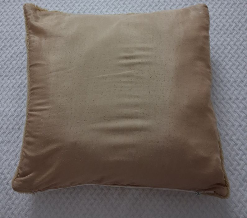Conjunto de 2 almofadas com enchimento em tecido aveludado