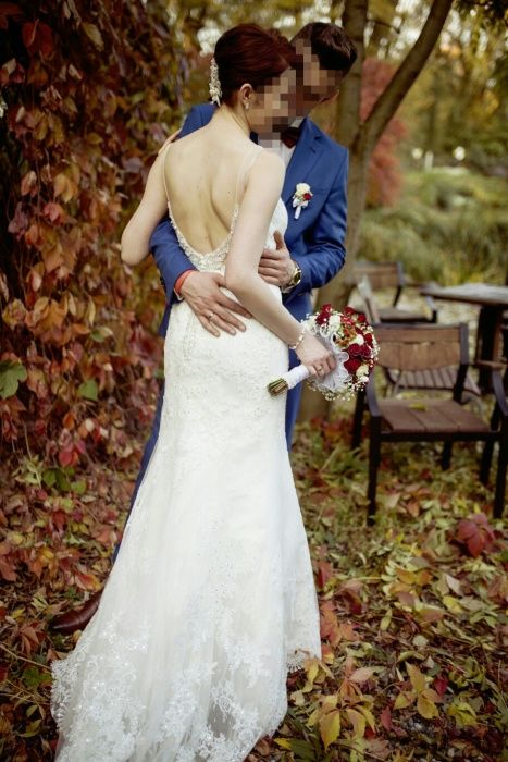 Suknia ślubna syrenka