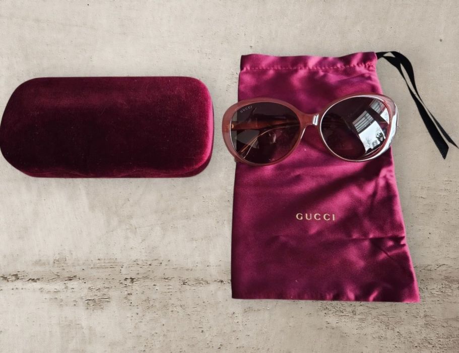Brązowe okulary Gucci