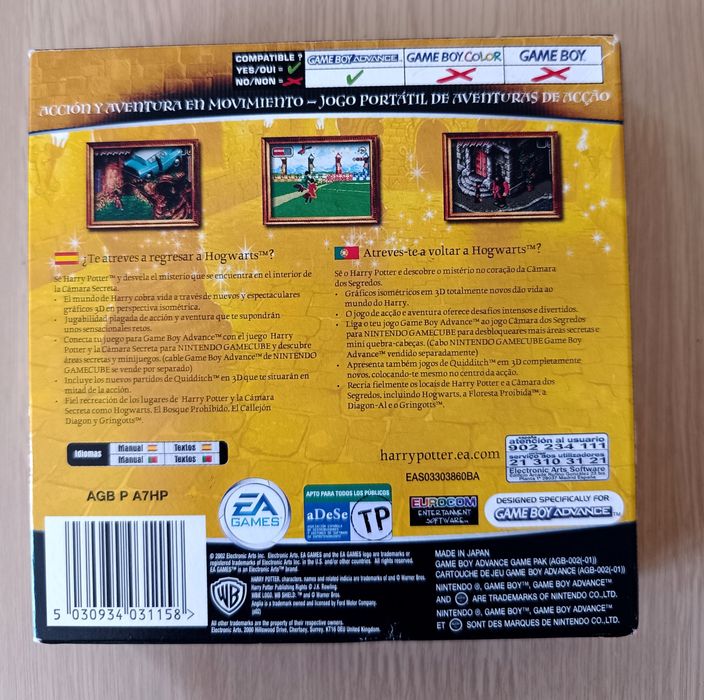 Harry Potter e a Câmara dos Segredos - GBA completo