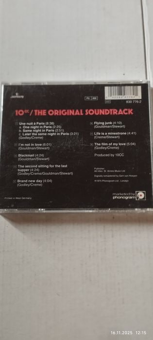10cc- The Oryginał Soundtrack. CD.