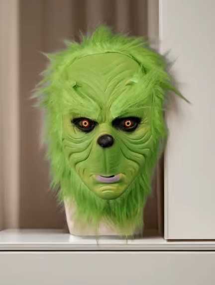 Маска карнавальна Грінча Різдво Новий Рік 2025