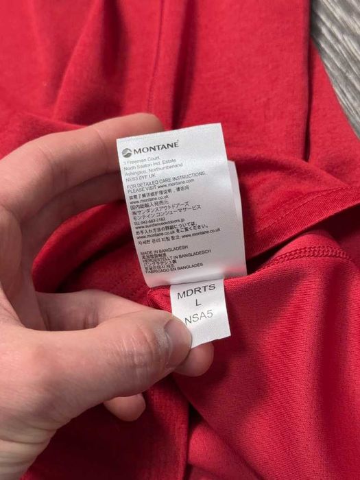 Montane чоловіча туристична трекінгова футболка оригінал 100% поліестер розмір Л L