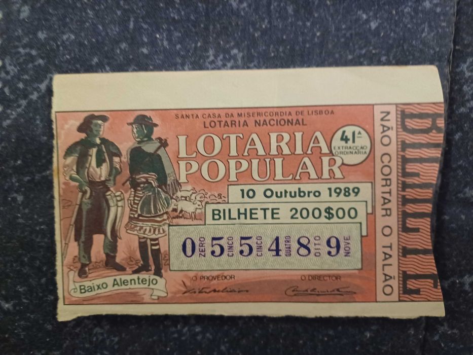 Lotaria Popular - Cautelas antigas