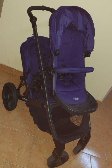 Коляска для двойни погодок BRITAX Англия , люльки, чехлы, дождевики