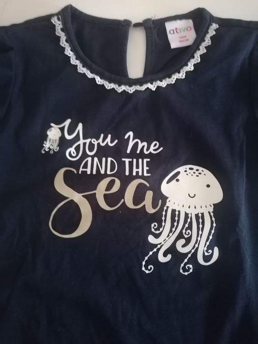 Lote de 2 t-shirts para menina de 3 anos
