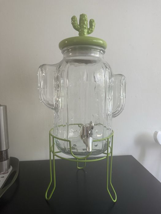 Słoik z kranikiem kaktus na lemoniade 3,7l.