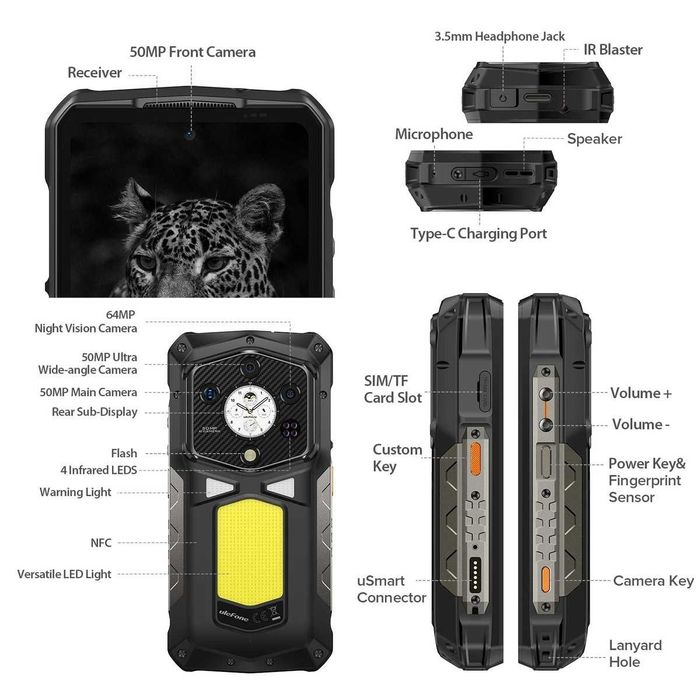 Ulefone Armor 29 Ultra 5G 16GB/1TB  21200mAh IP69K 3.4GHz