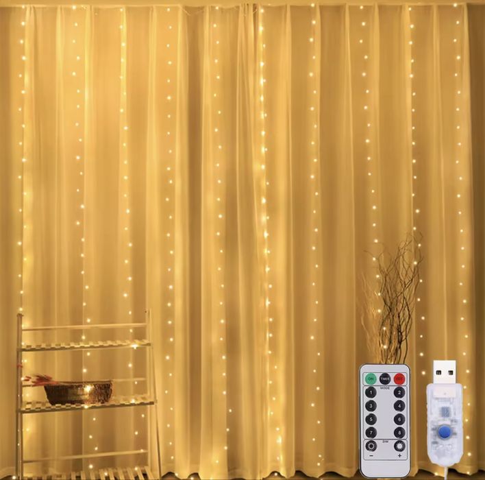 Гірлянда штора 3*2 метри від usb