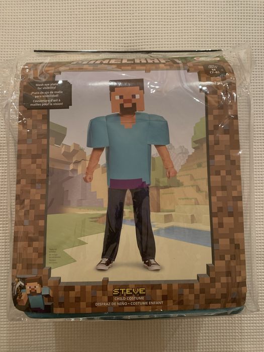 Fato Steve Minecraft menino