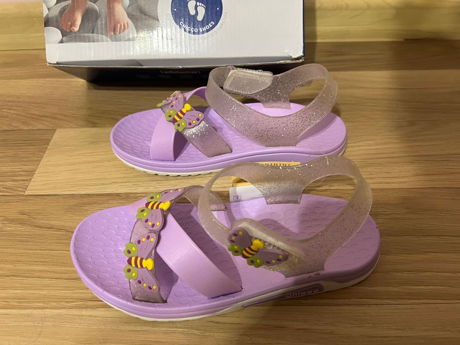 Новые Chicco, Италия, р. 33, стелька 21,5 см, резиновые босоножки