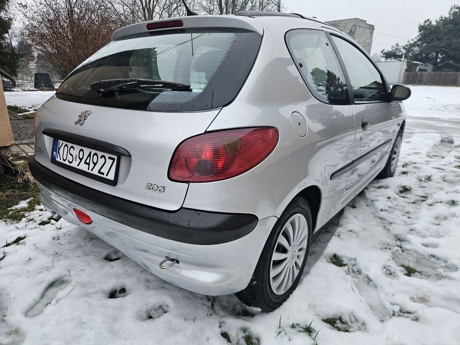 Peugeot 206, klima, szyberdach, opony zimowe