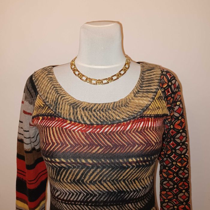 Desigual sweter ślicznota kolorowa super stan dla M/L