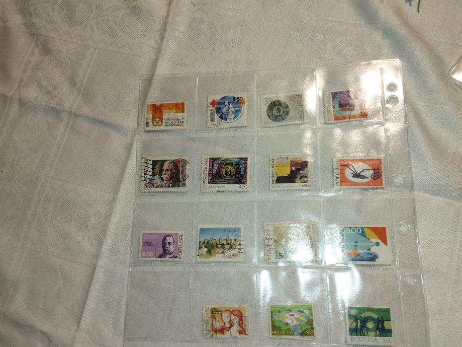 Coleção de selos antigos