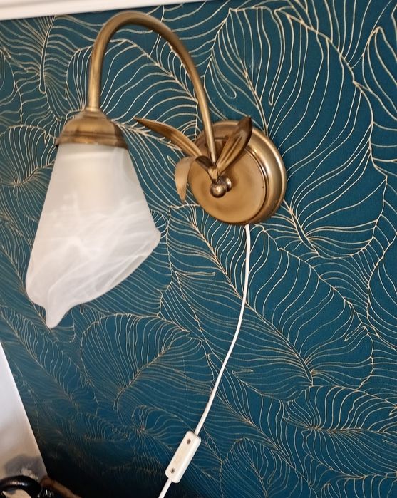 Kinkiet złoty elegancki 2szt