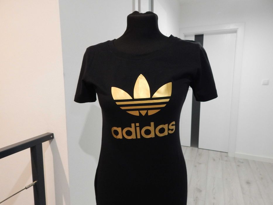 Czarna sukienka Adidas rozm. 36/38