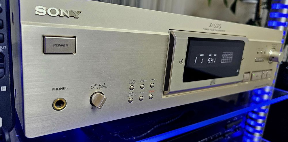 SONY CDP XA50ES+oryginalny pilot, szampański-idealny stan