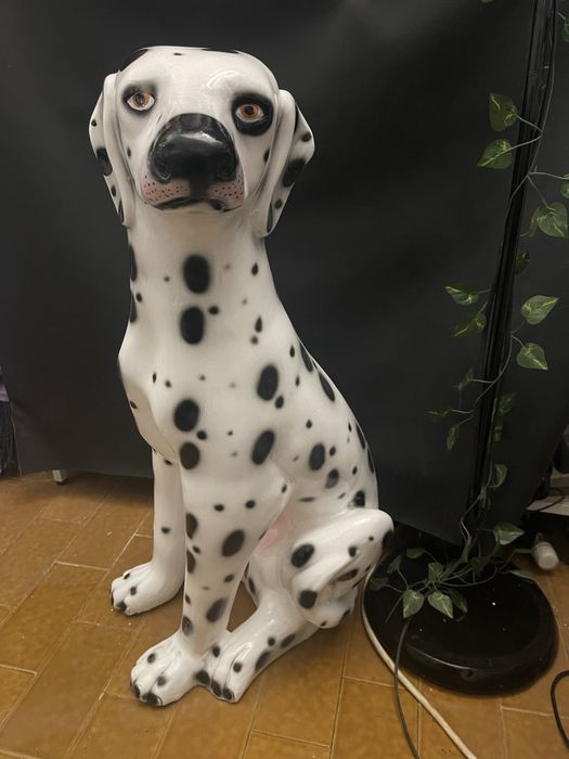 Cão de loiça/louça vintage gigante grande raro ceramics porcelana