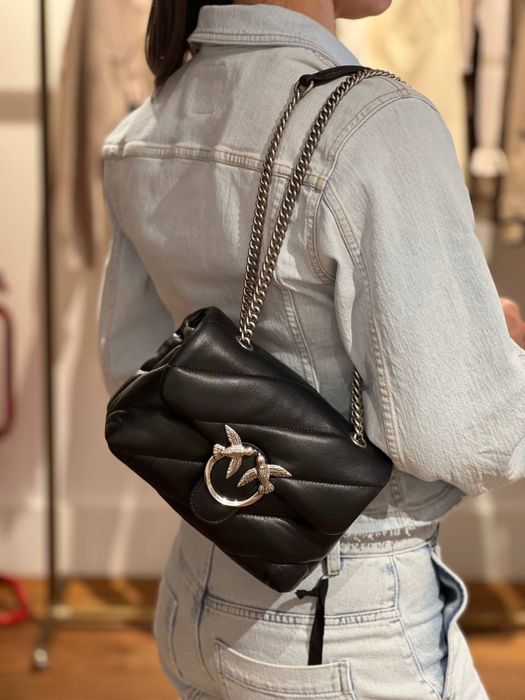 Чёрная пинко мини  pinko fuff mini  оригинал  Италия