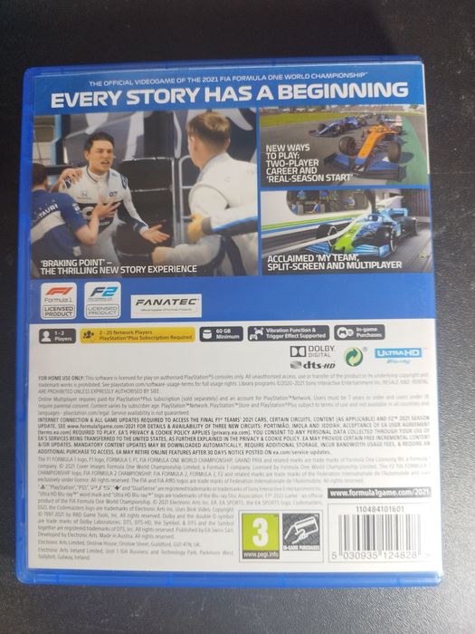 Jogo F1 2021 PS5