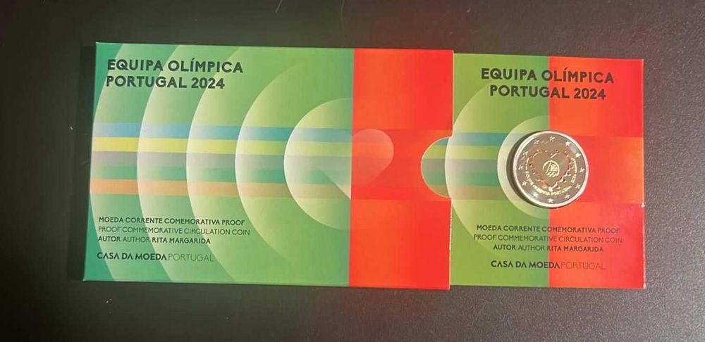 Moeda 2€ Equipa Olímpica de Portugal - PROOF