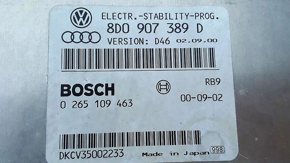 sterowni silnika 2.5 TDI V6 Audi A6 Komputer A4 Sterownik Esp Passat B5 Fl 2.5 V6 TDI Komputer 2,5 v6 NR. 8d0907389d