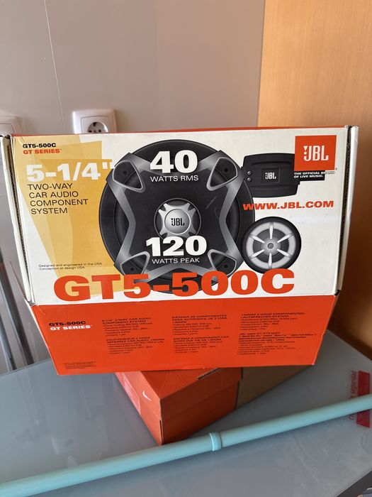 Duas Grelhas para Colunas JBL GT5-500C - 40 WATTS RMS - 120 WATTS PEAK  +  2 Subwoofer ALPINE