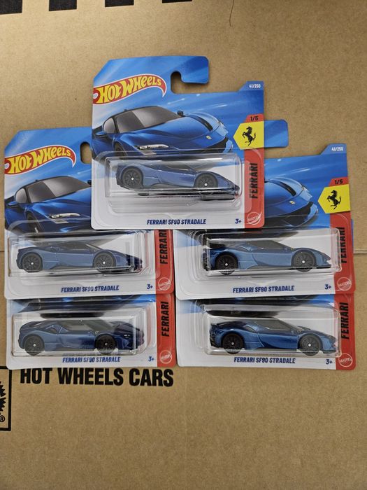 Hot Wheels - 5x Ferrari Sf90 Stradale