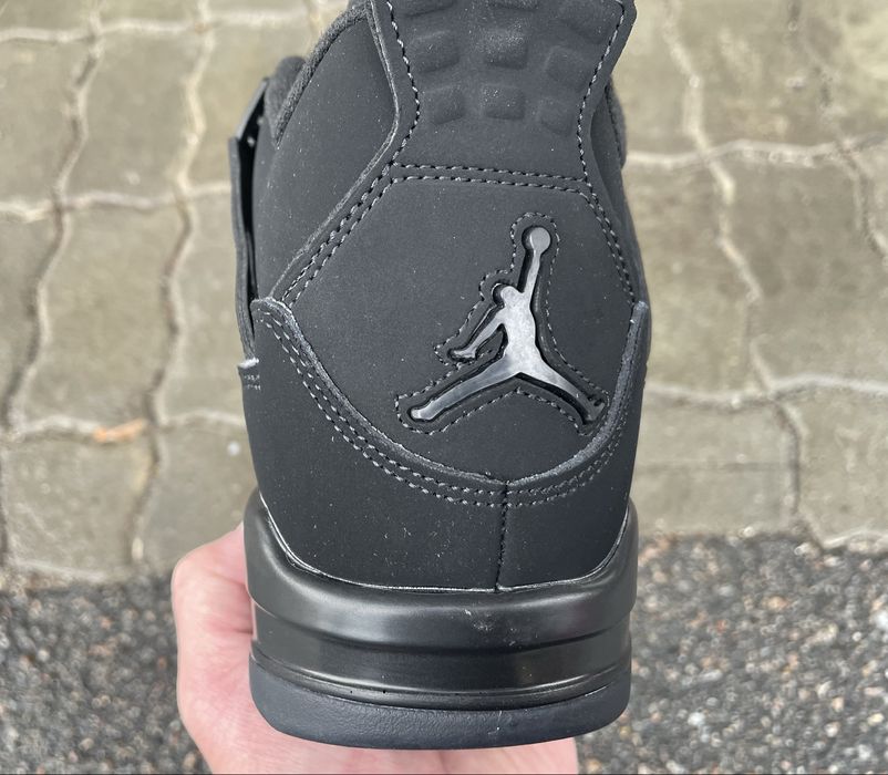 Jordan 4 Retro Black Cat кожа шкіра 41-46