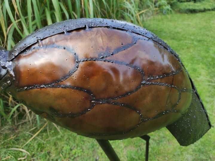Czapla metalowa 150 cm dekoracje ogrodowe ozdoba
