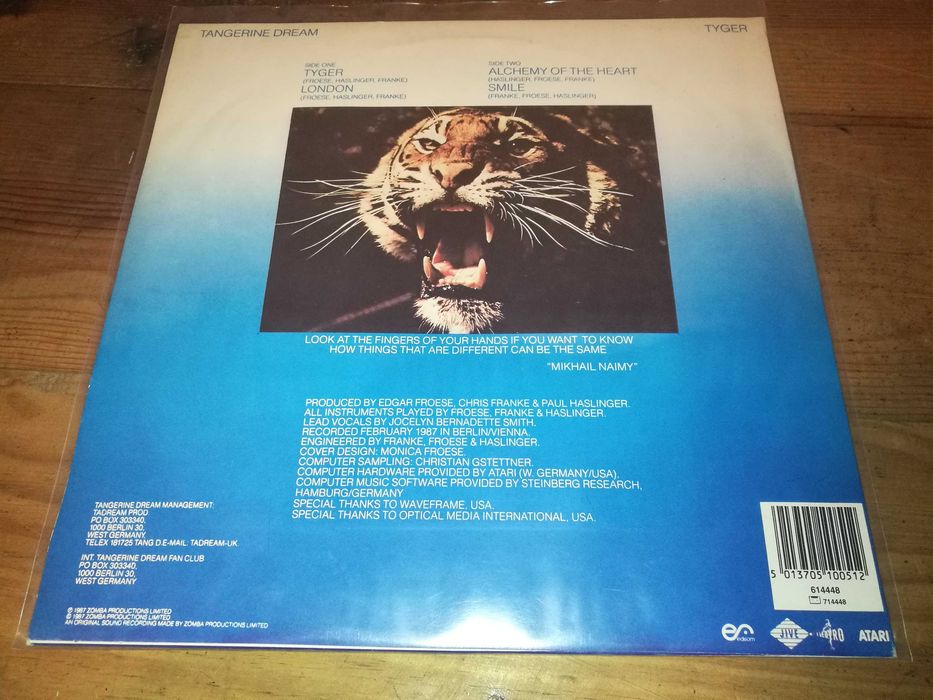 Tangerine Dream - Tyger LP