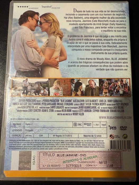 DVD do filme Blue Jasmine