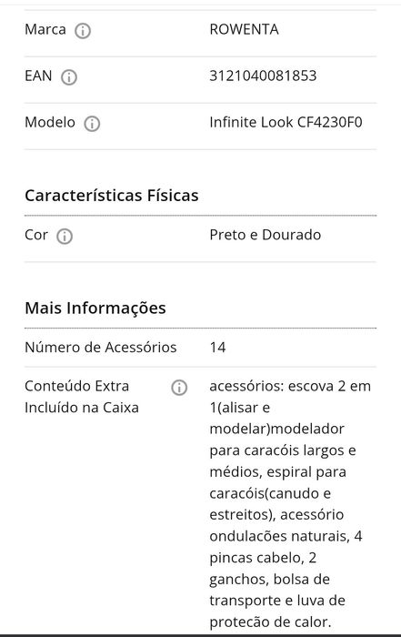 Modelador Rowenta Infinite look