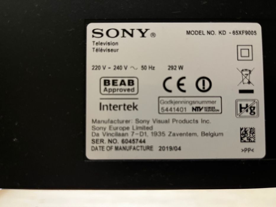 Hit, okazja! Tv Sony 65 cali model 65XF9005