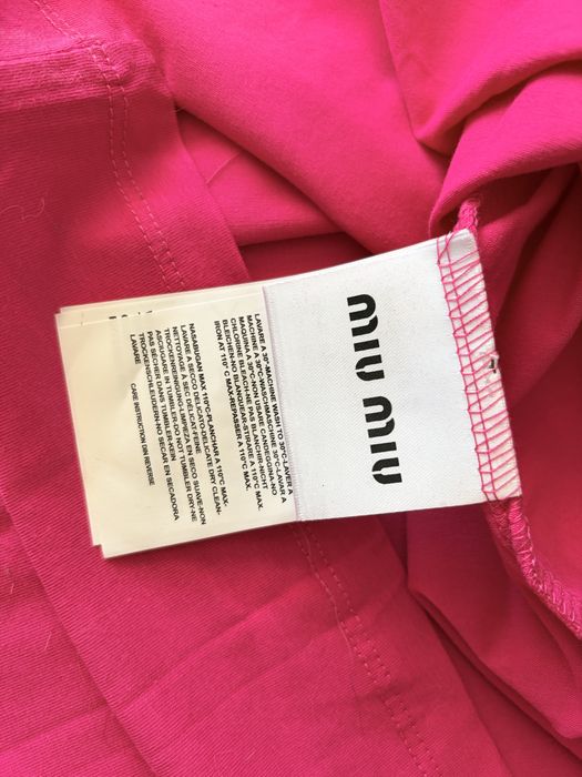 Różowa koszulka Miu Miu nowa z metką