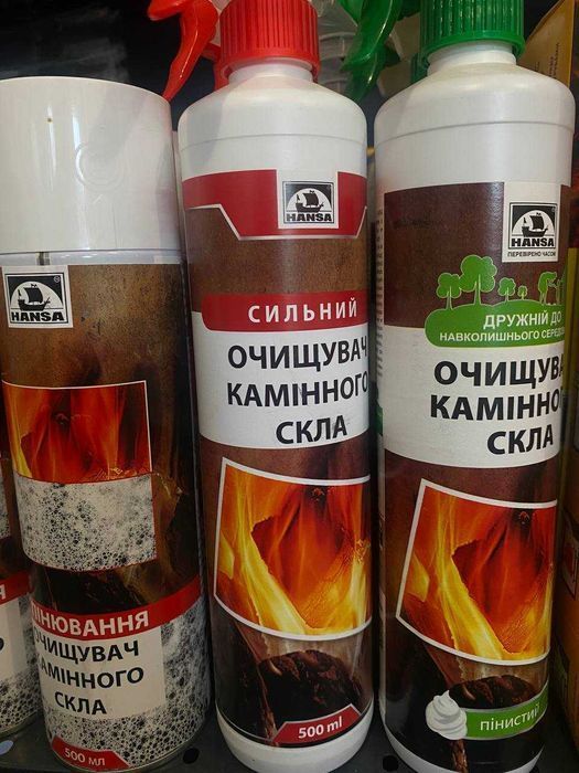Очищувач камінного скла HANSA, Спрей, Аерозоль, Піна