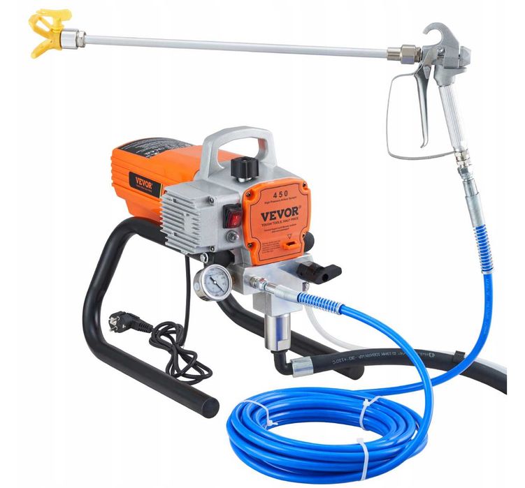 VEVOR Agregat Malarski Pistolet Natryskowy Z Wężem 1500W 3000PSI